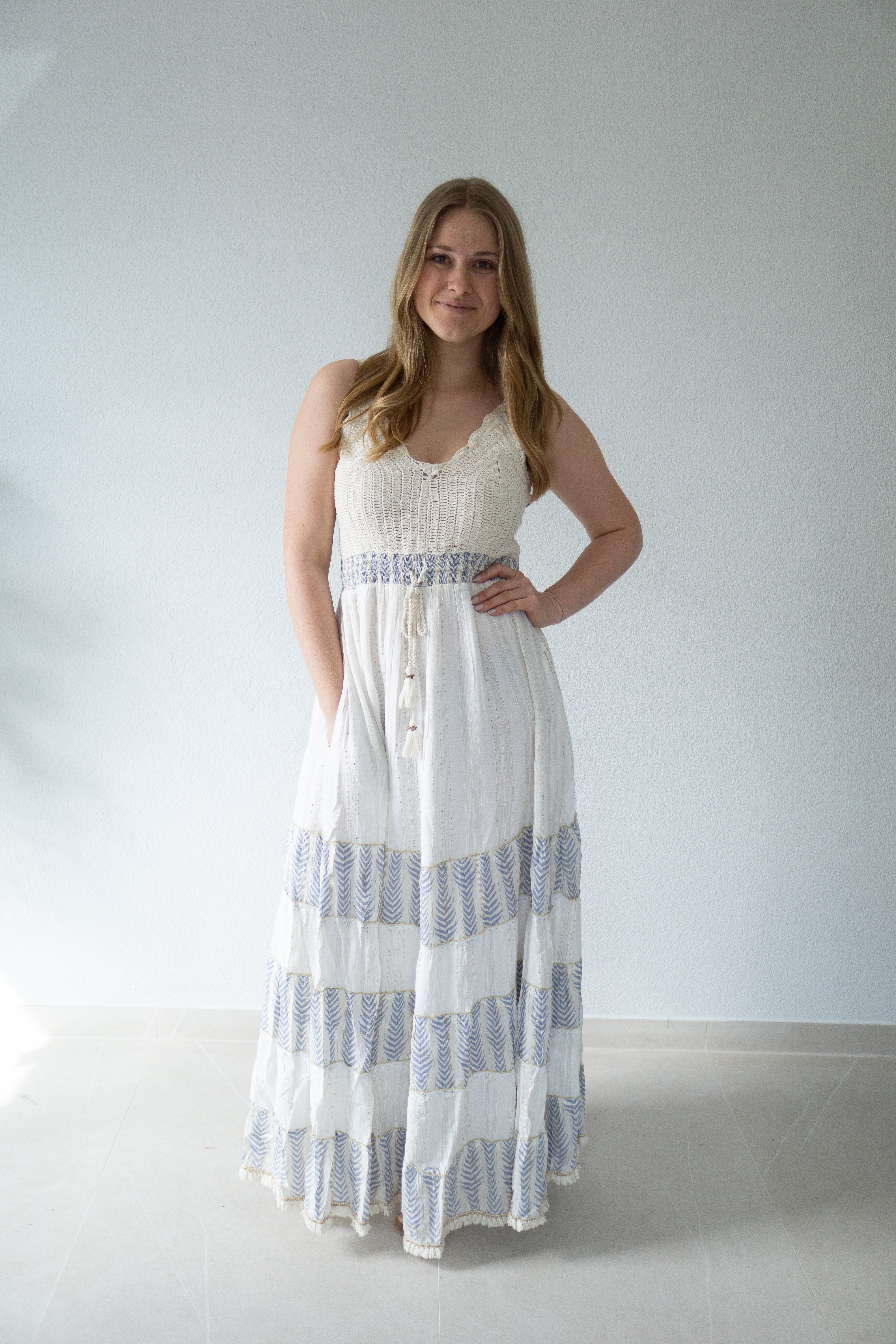 Ivory Coast Crochet Maxi Dress