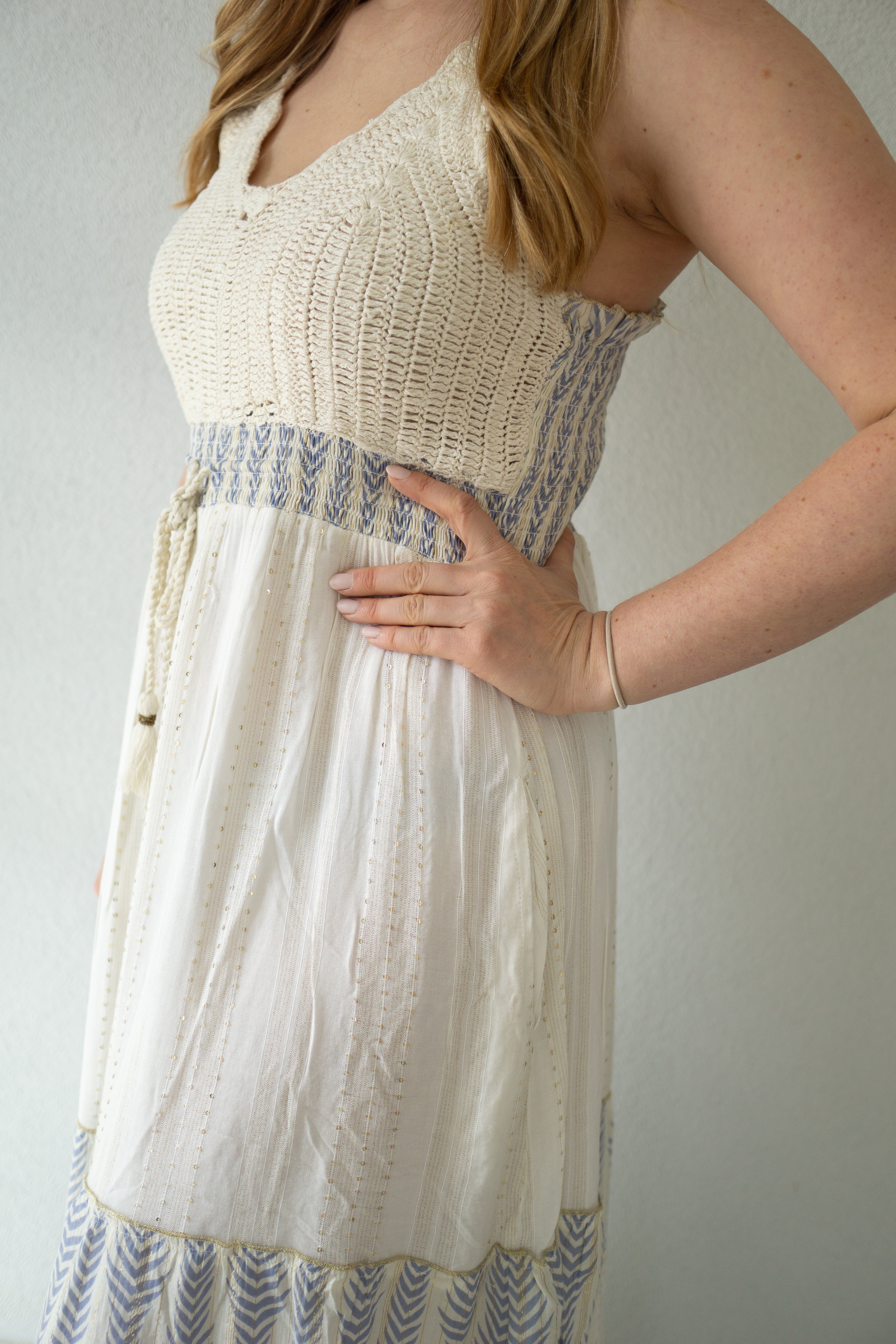 Ivory Coast Crochet Maxi Dress