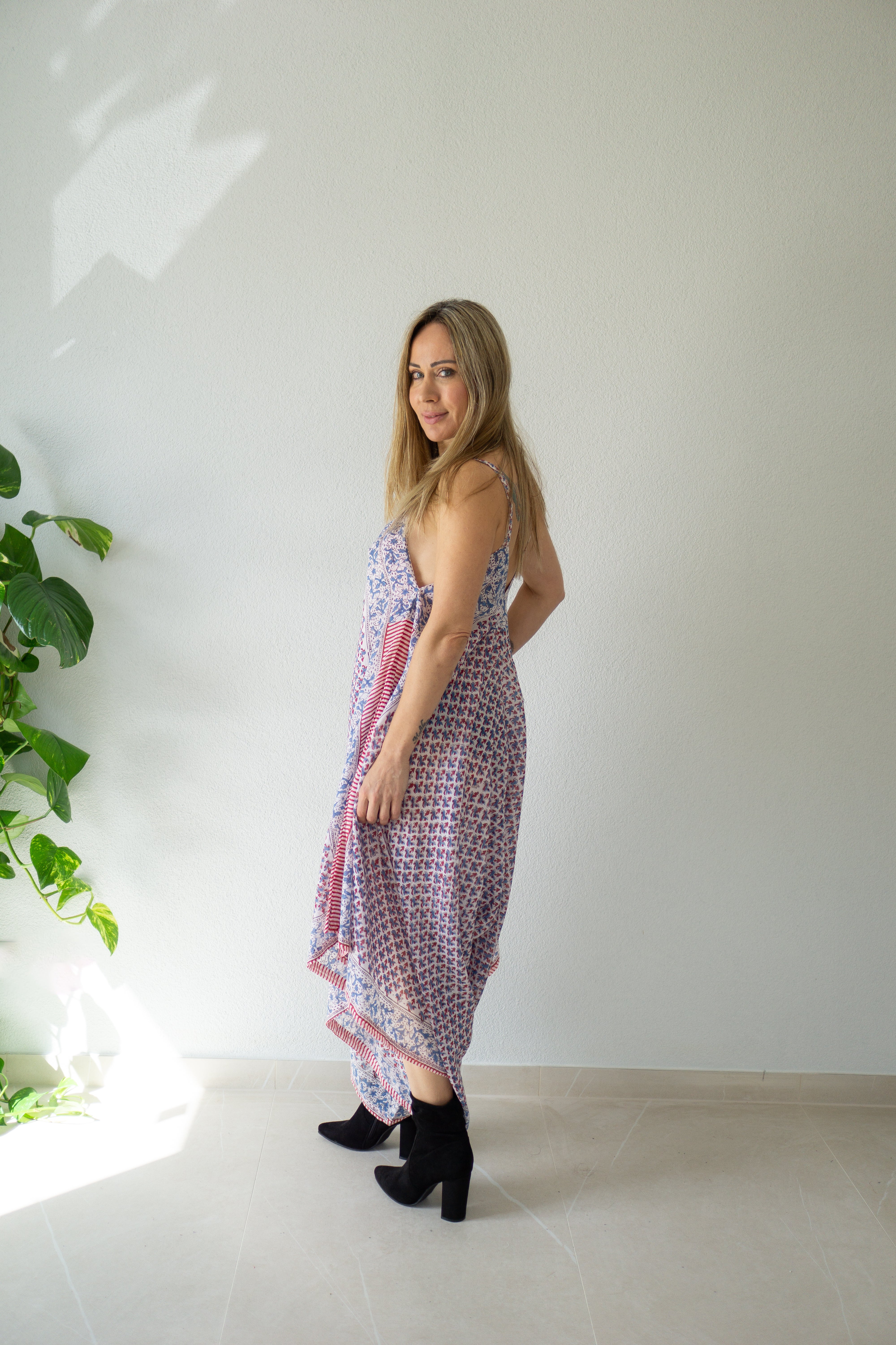 Roselyn Flow Hand Block Printed Dress