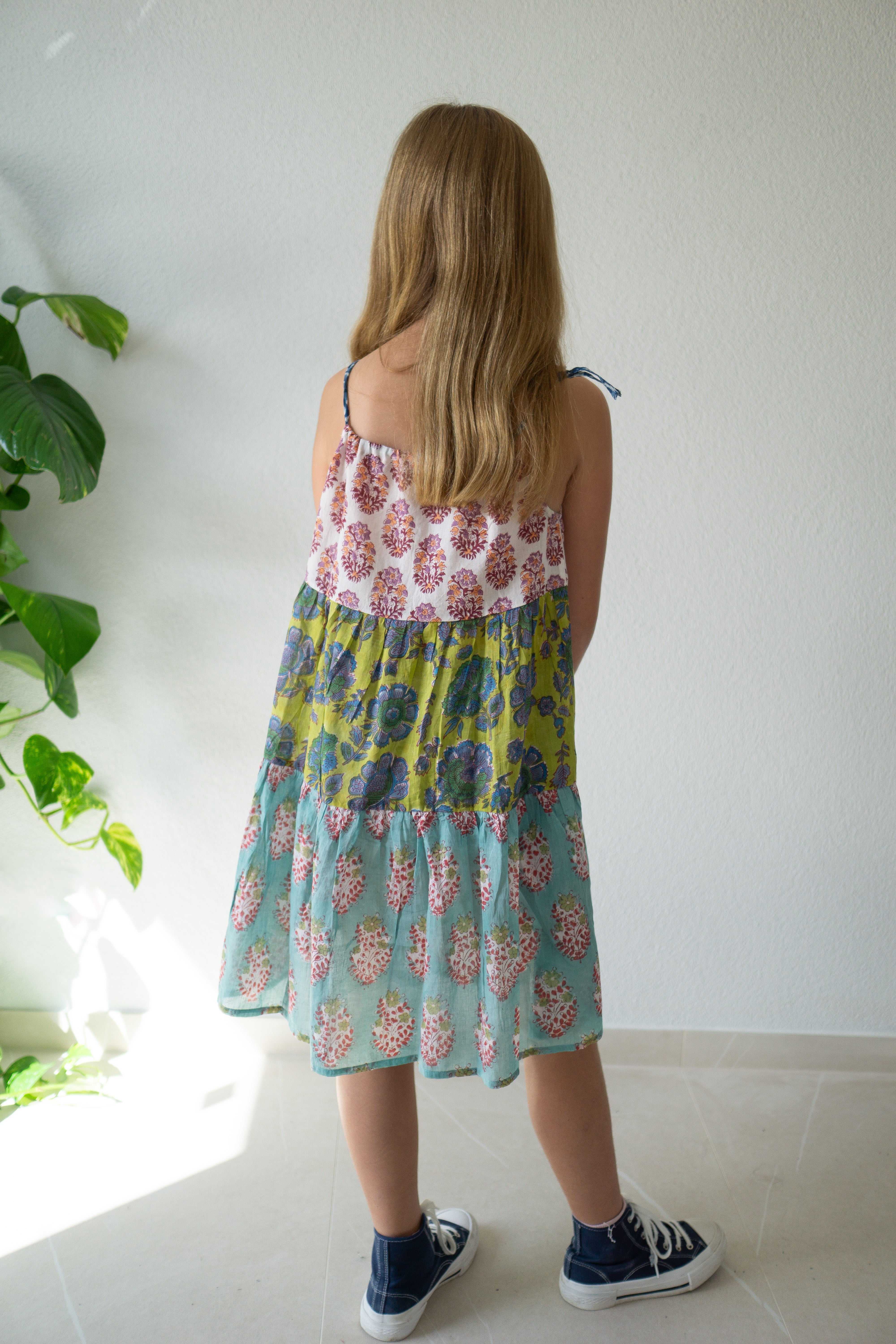 Petal Parade Hand Block Printed Dress