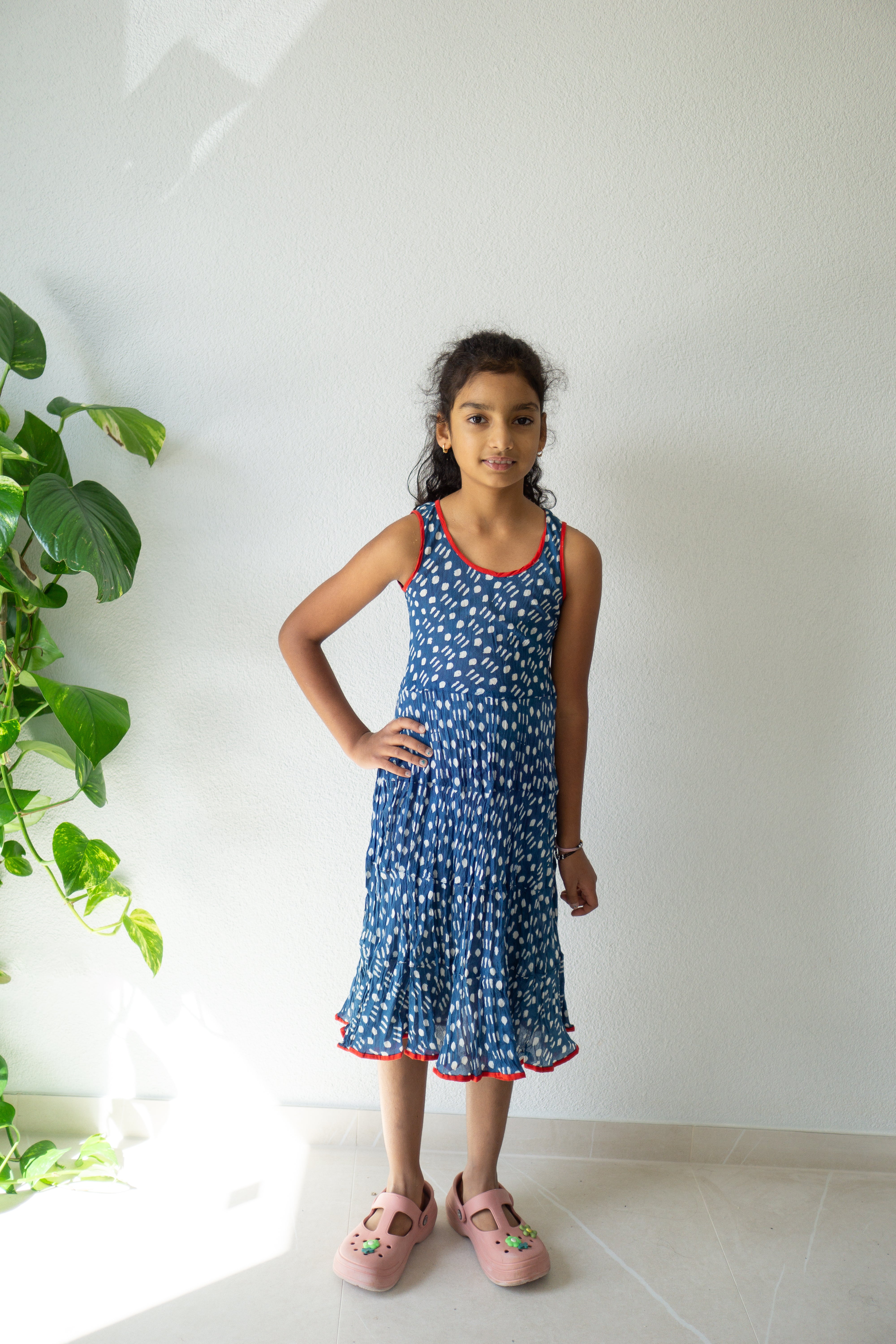 Indigo Breeze Hand Block Printed Dress