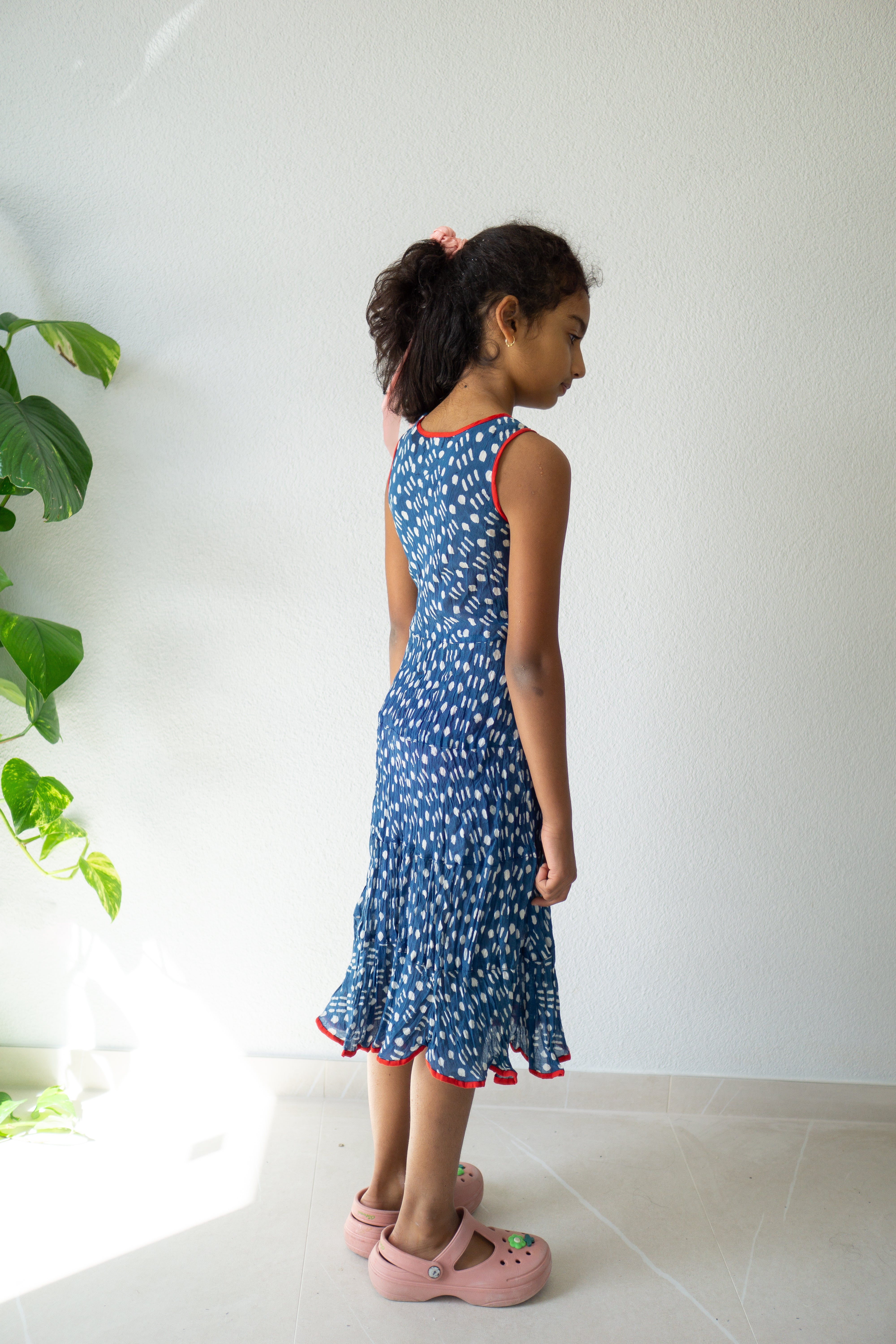 Indigo Breeze Hand Block Printed Dress