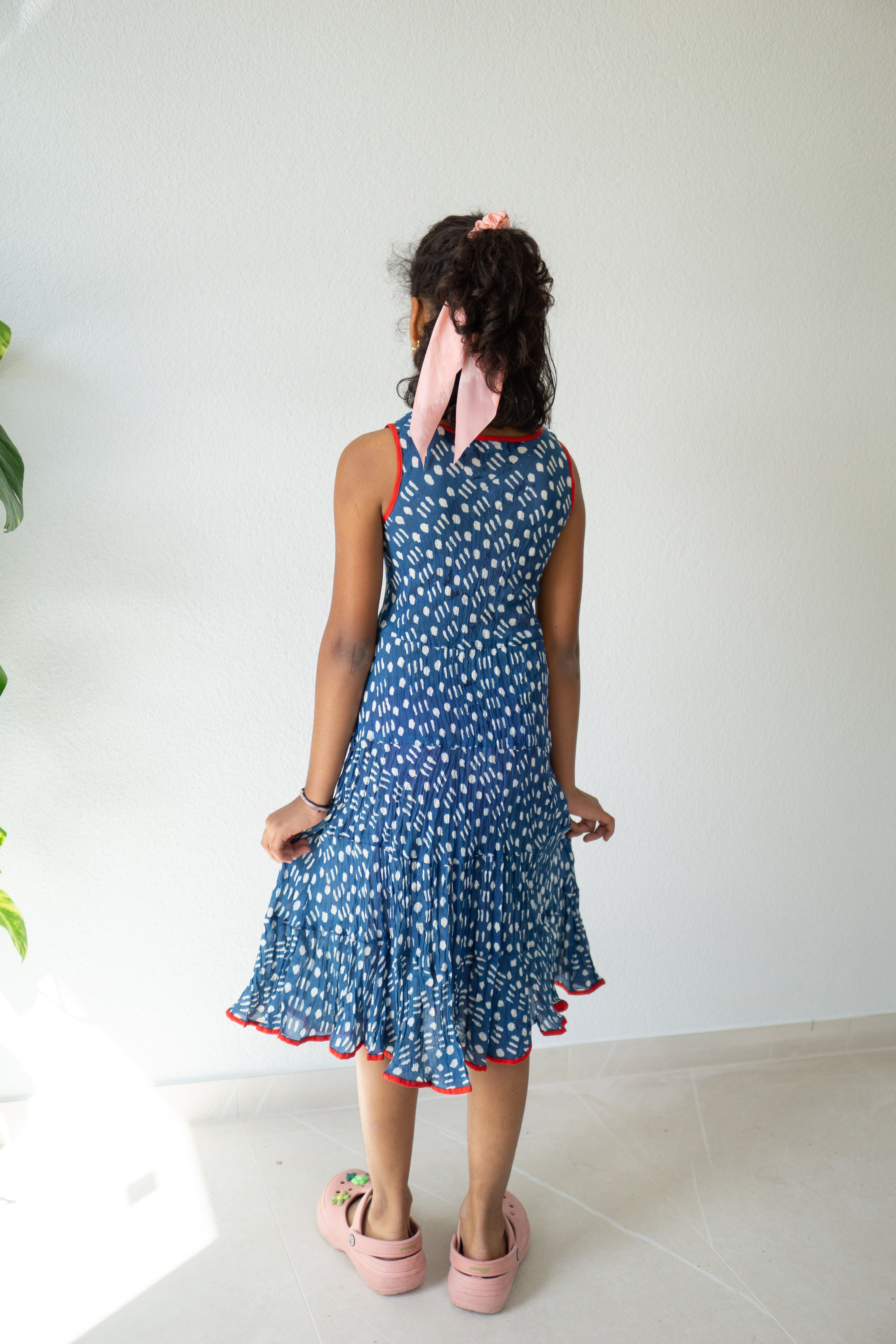 Indigo Breeze Hand Block Printed Dress