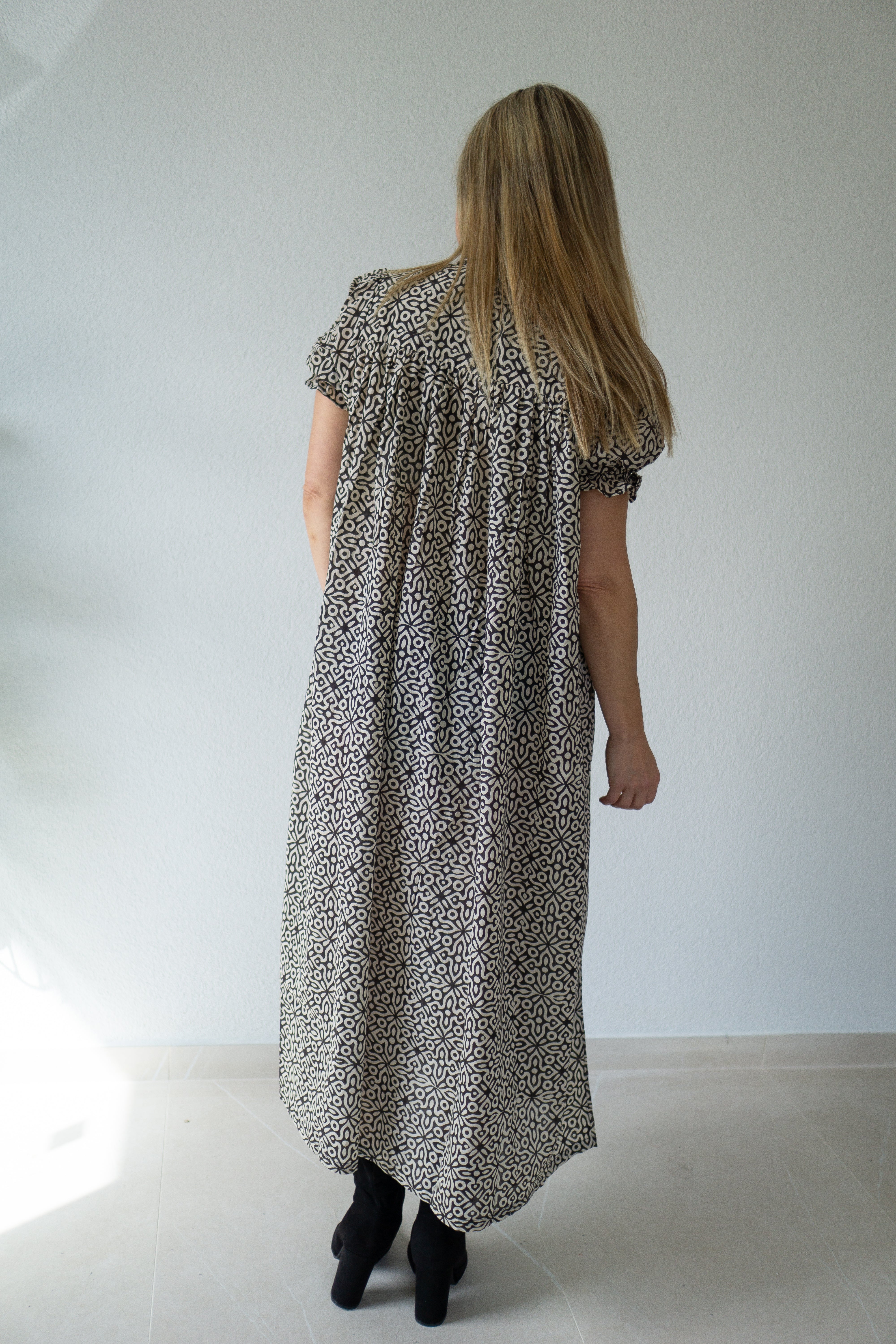 Desert Bloom Hand Block Printed Dress