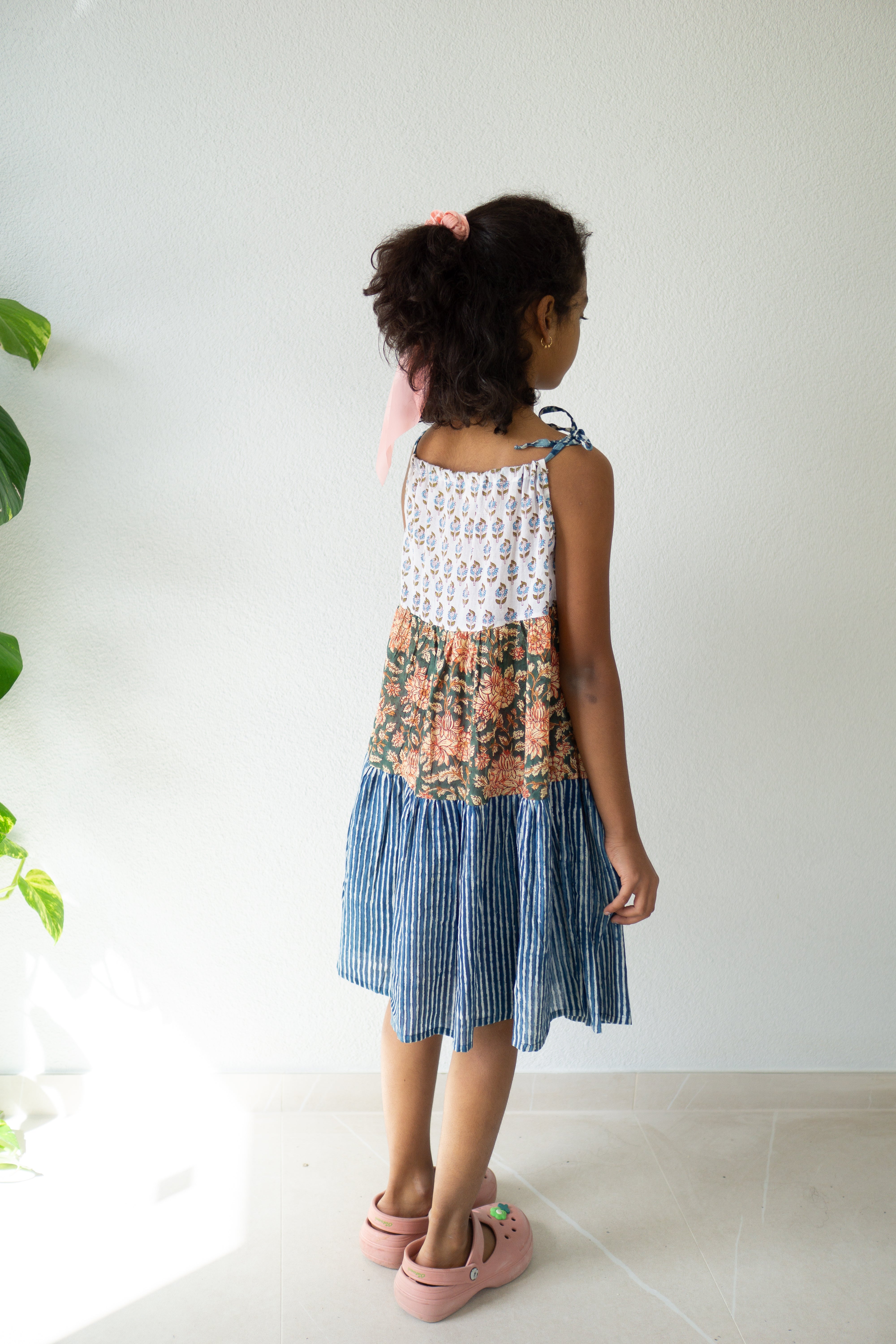 Floral Patchwork Hand Block Printed Dress