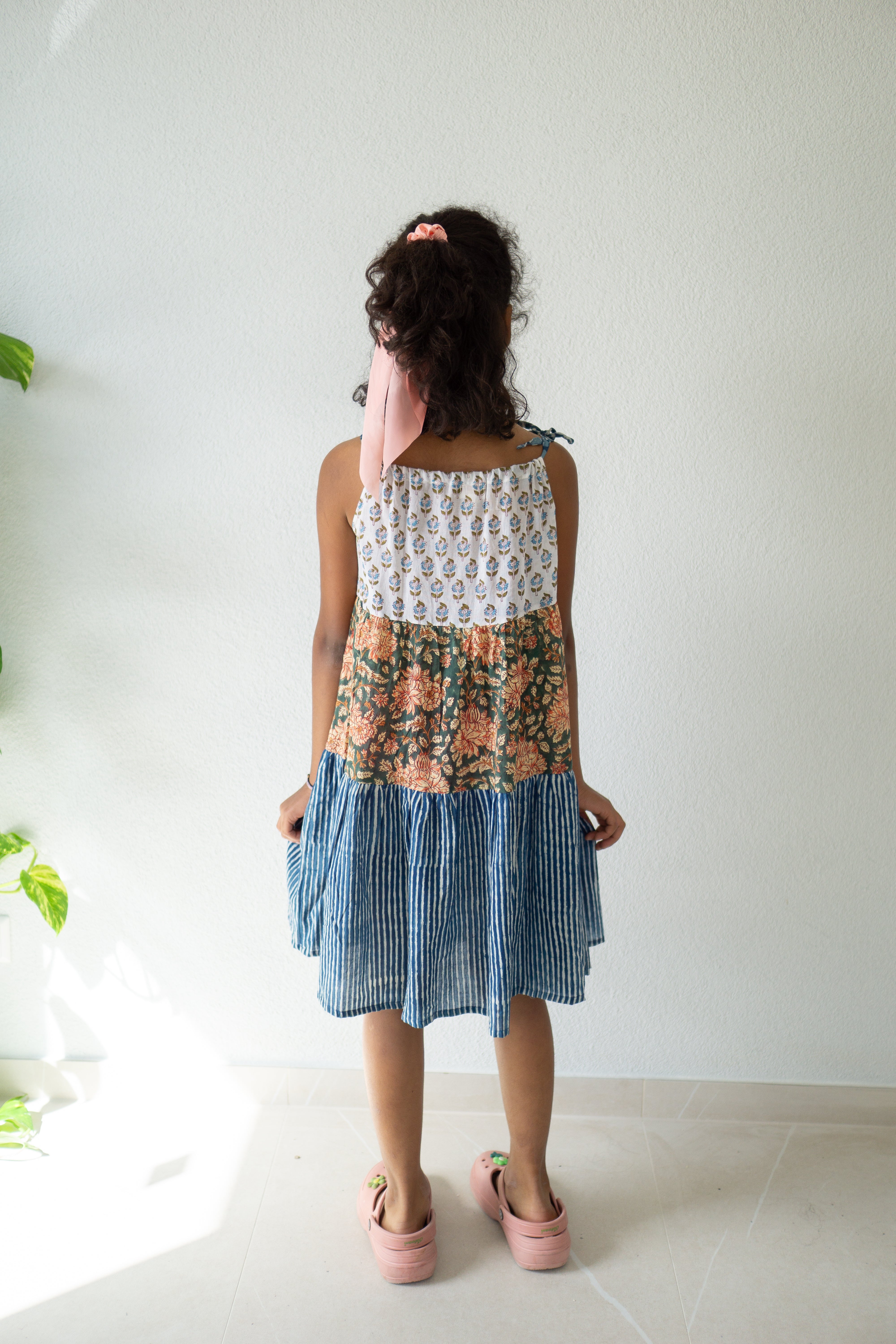 Floral Patchwork Hand Block Printed Dress