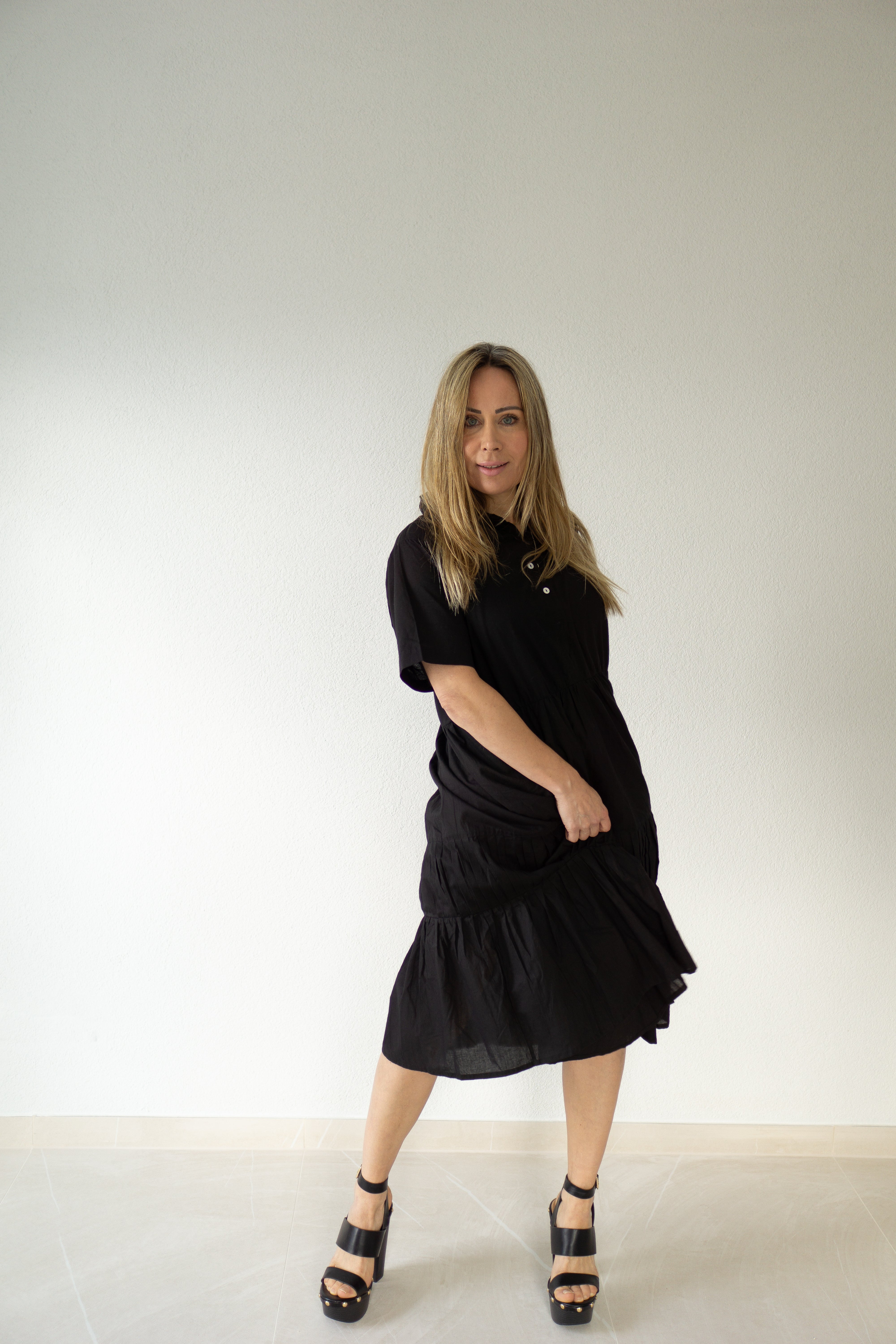 Black Essence Cotton Dress