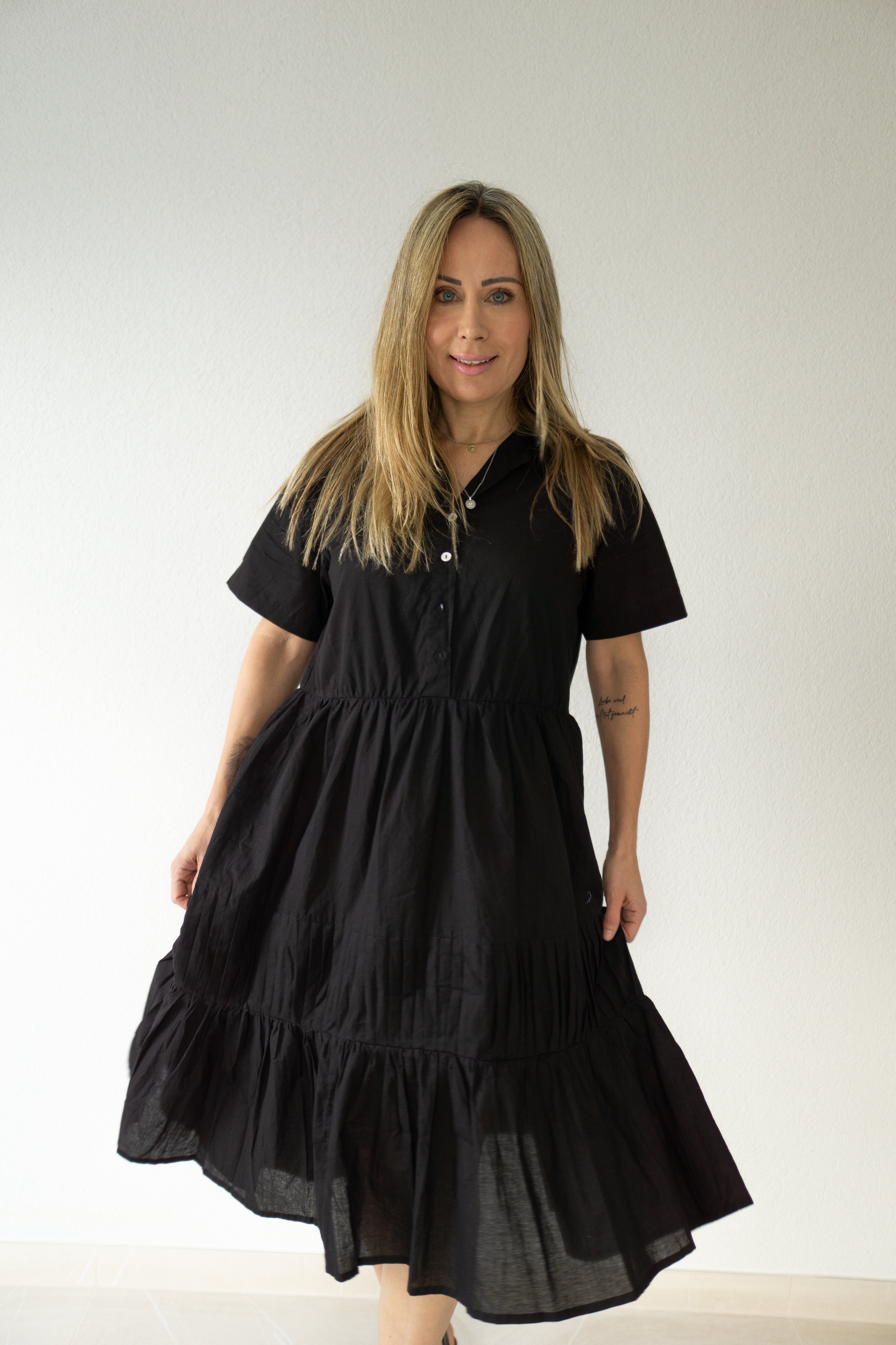 Black Essence Cotton Dress