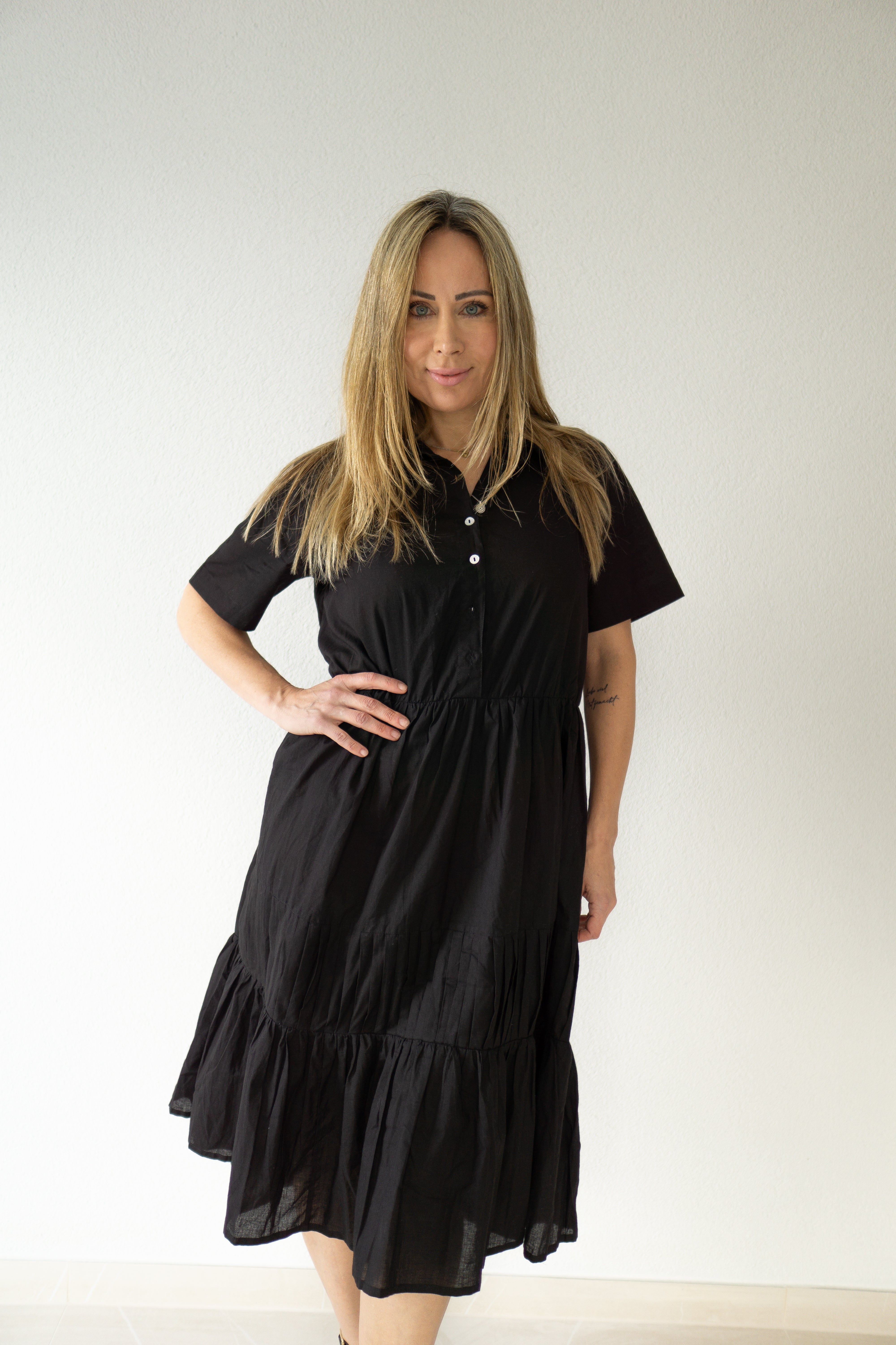 Black Essence Cotton Dress
