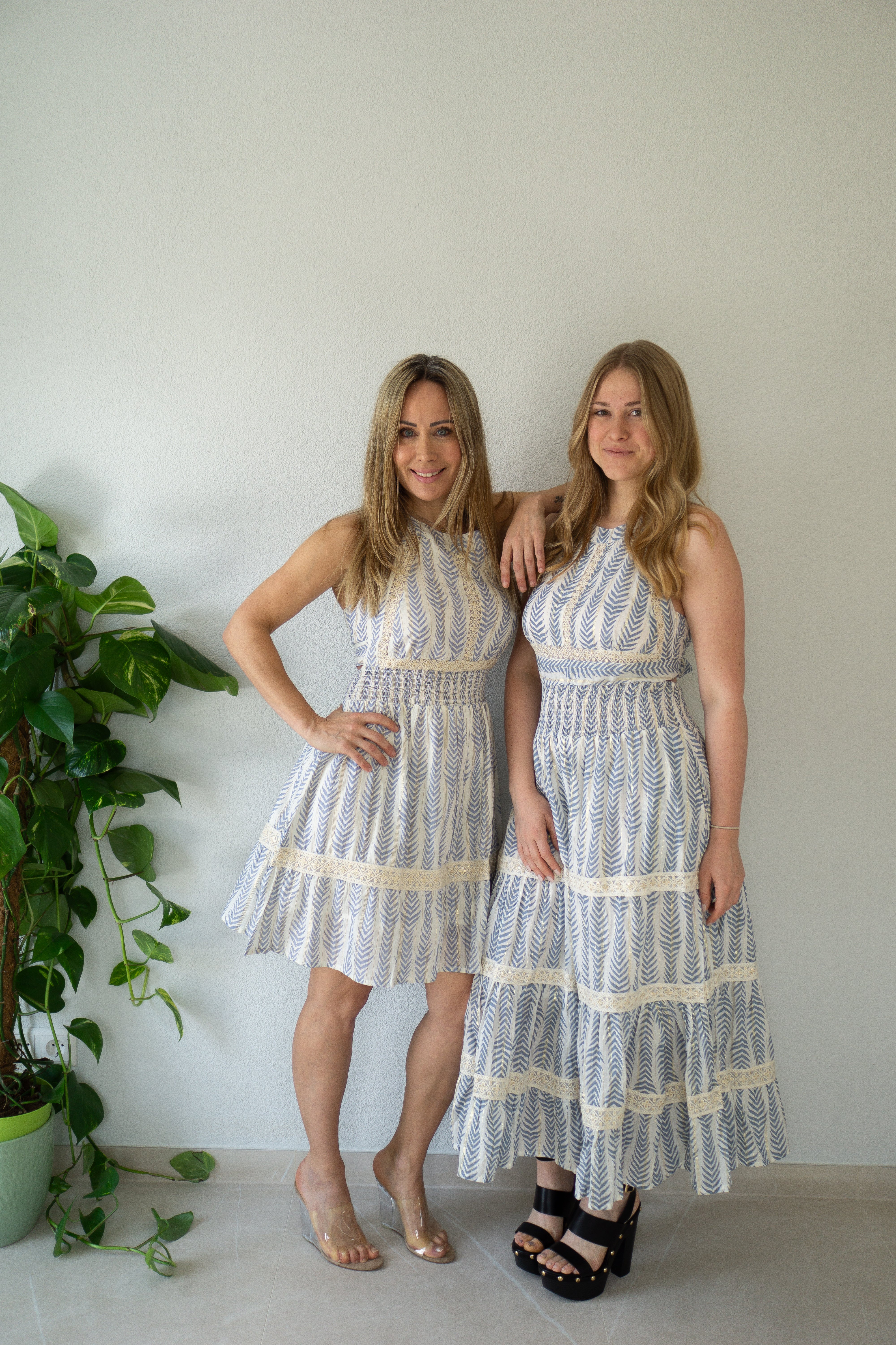 Oceanic Floral Maxi Dress