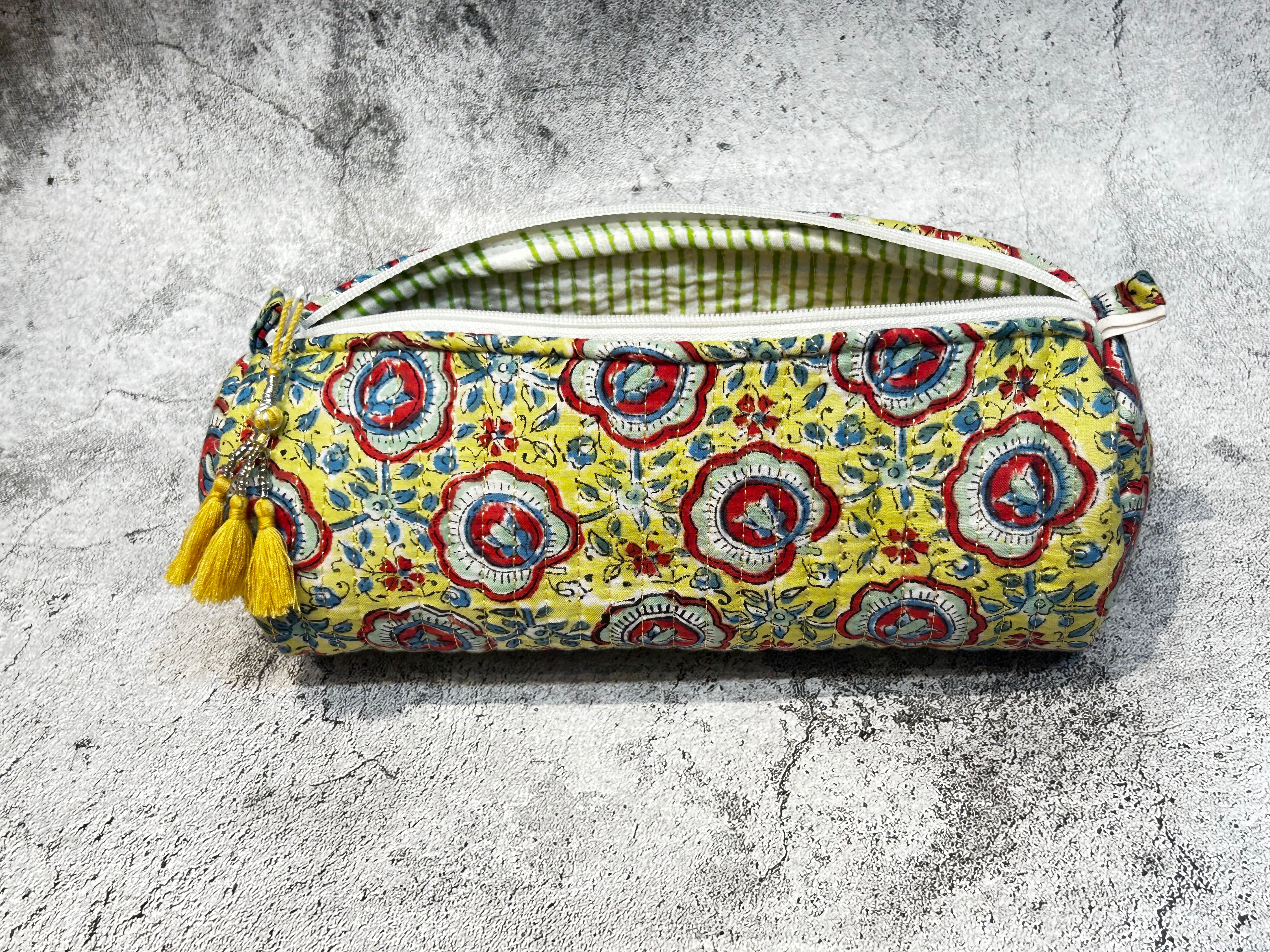 Handblock Printed Pencil Pouch