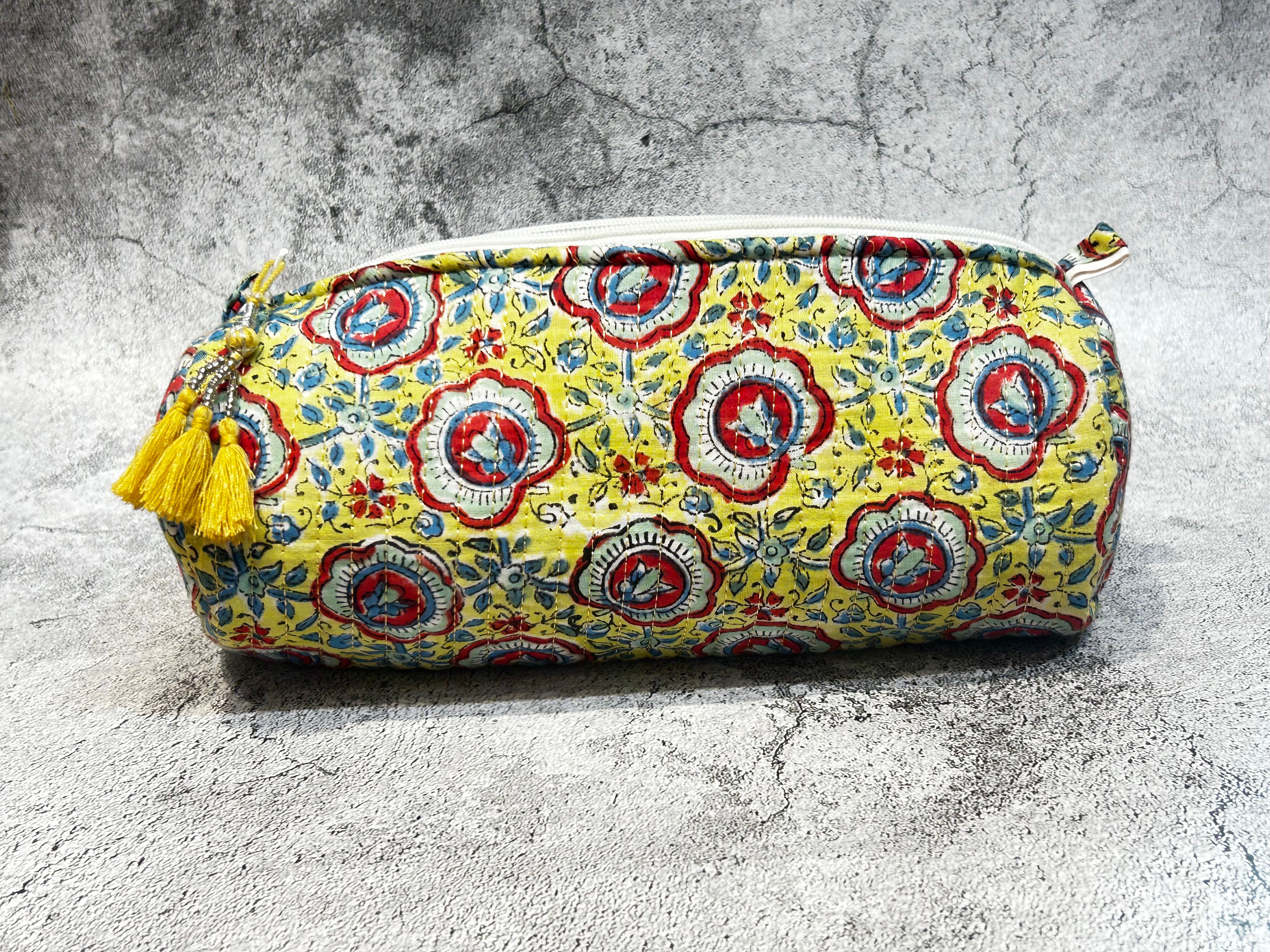 Handblock Printed Pencil Pouch