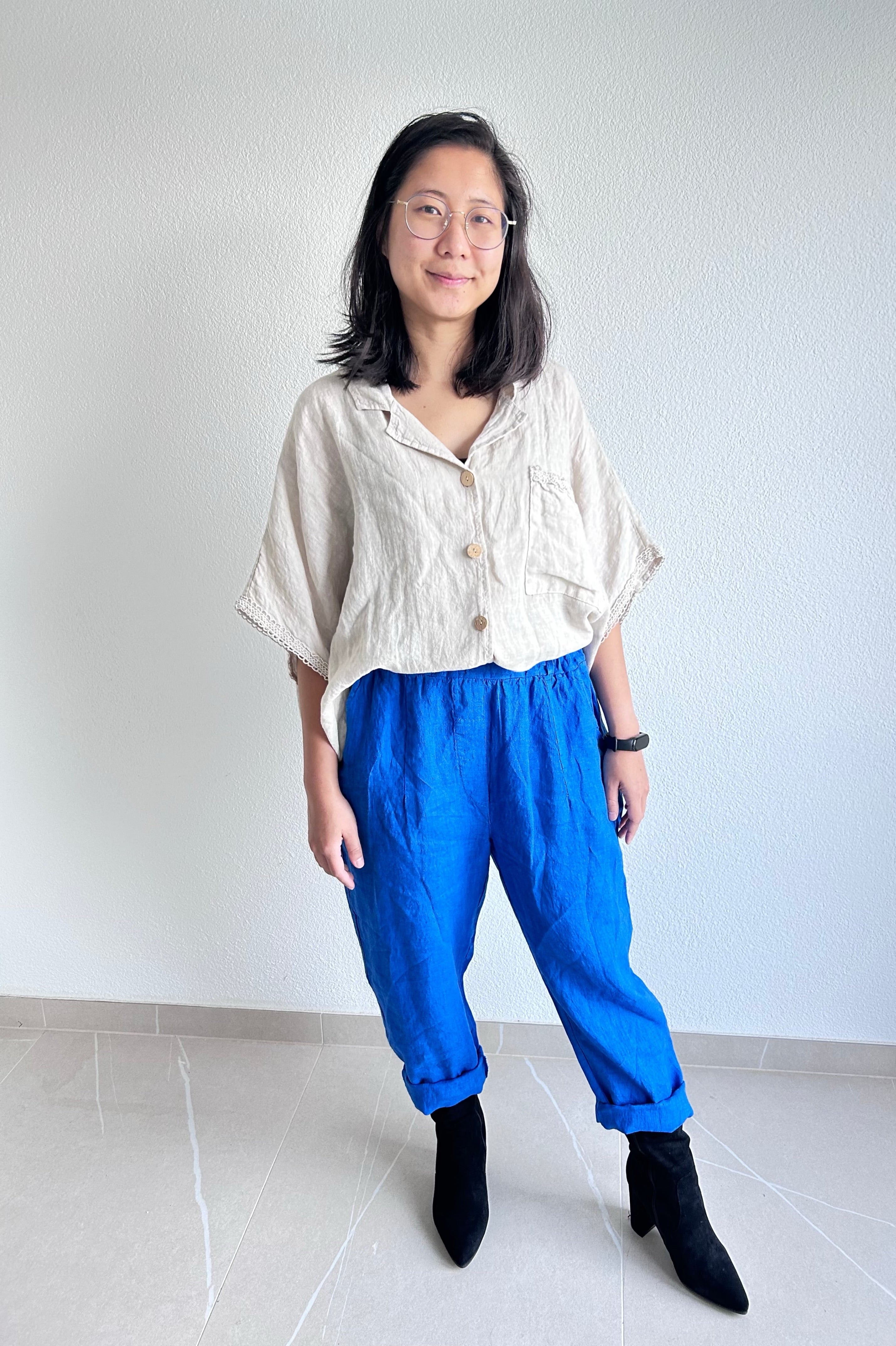 Natural Beige Linen Shirt