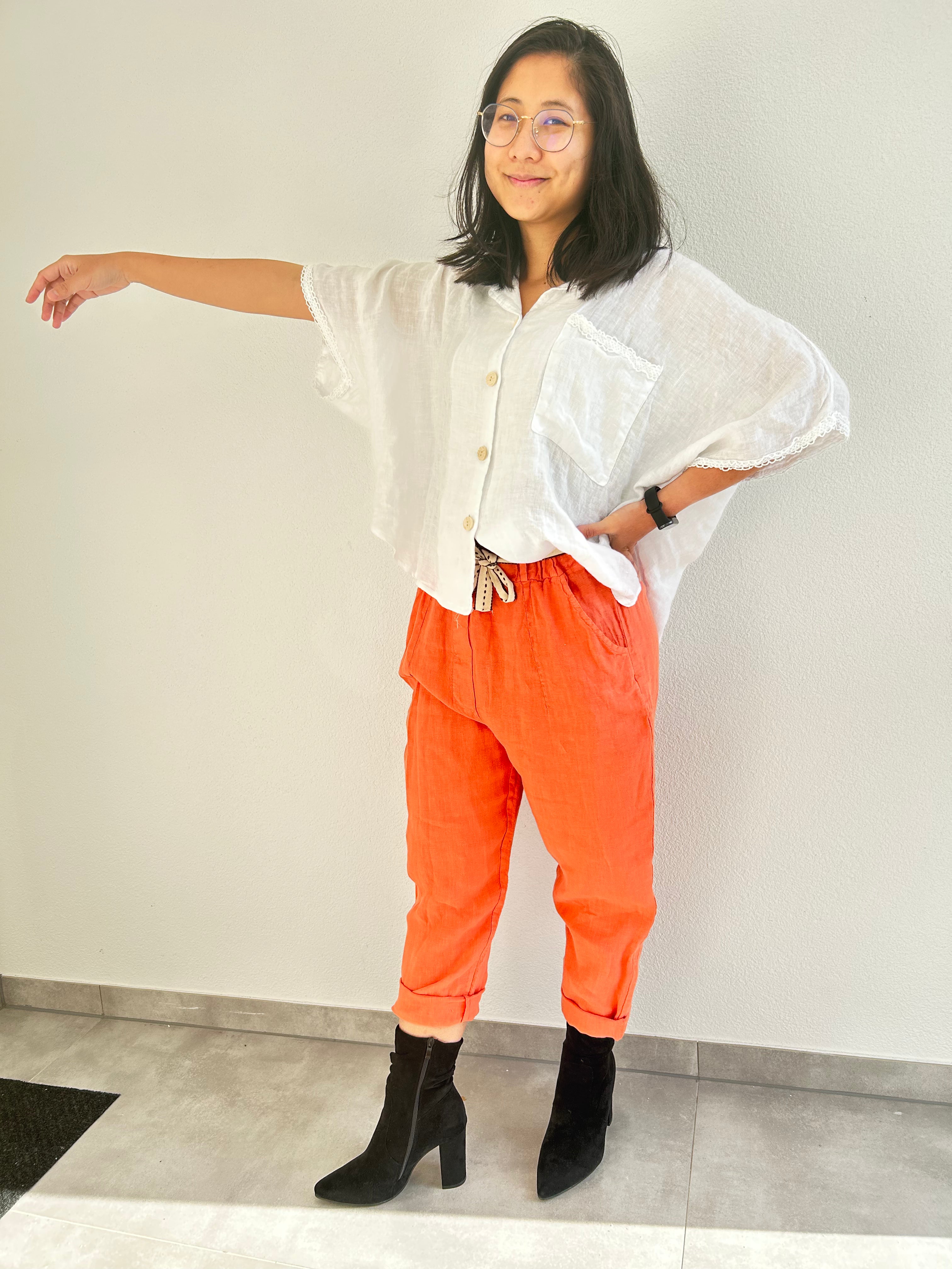 Pure White Linen Shirt