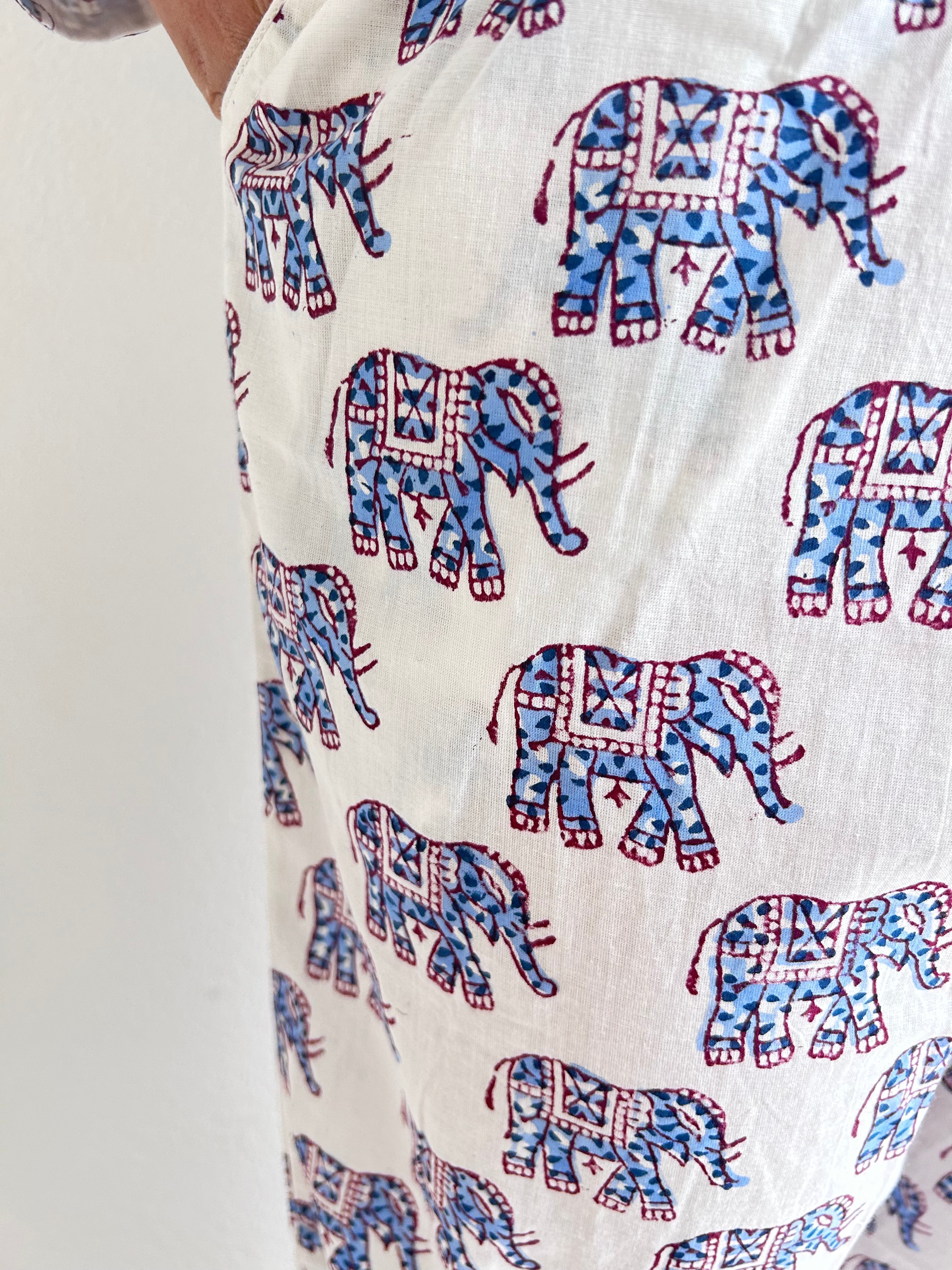 Elephant Whisper Baumwoll-Loungewear-Set