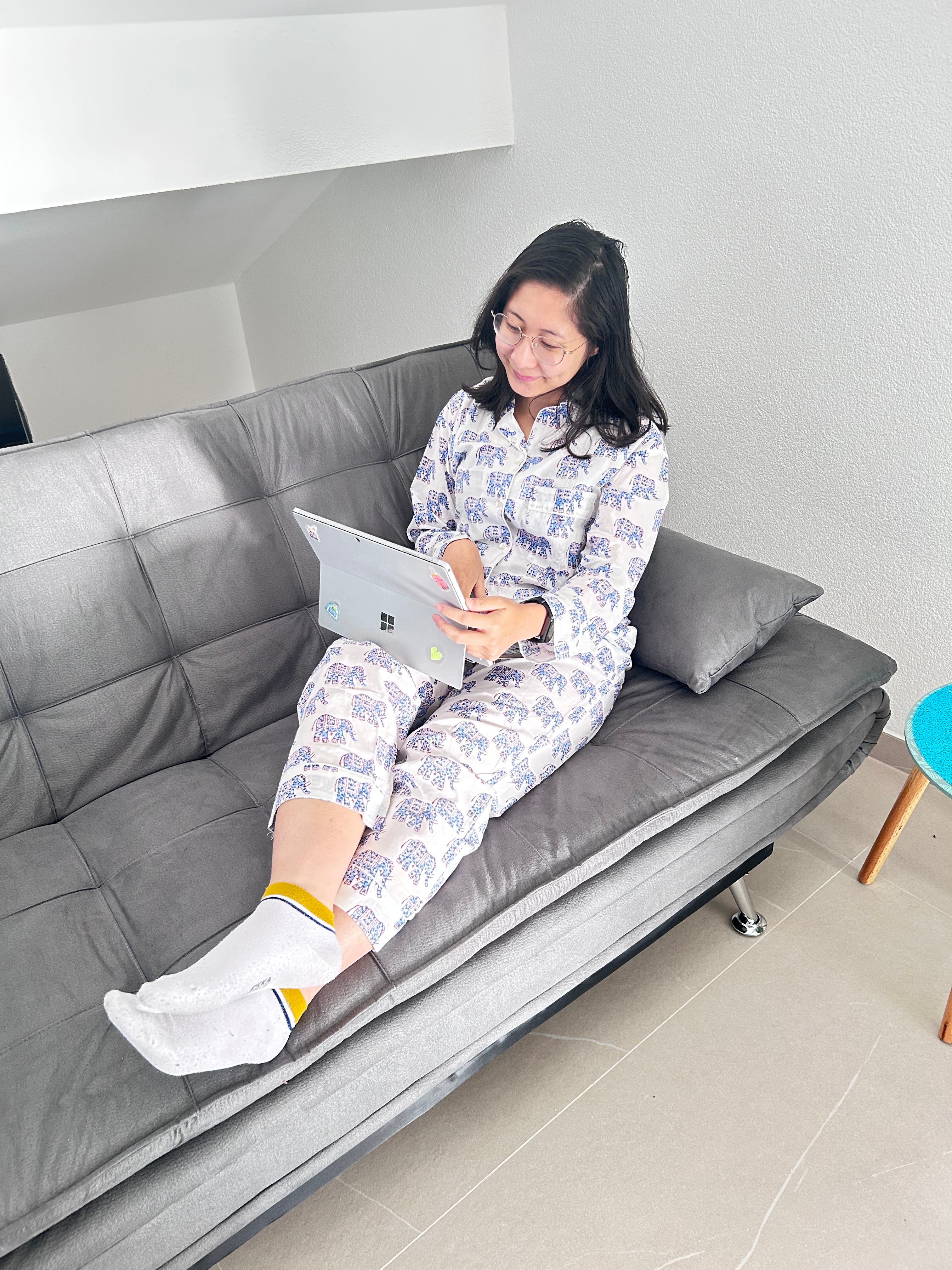 Elephant Whisper Baumwoll-Loungewear-Set