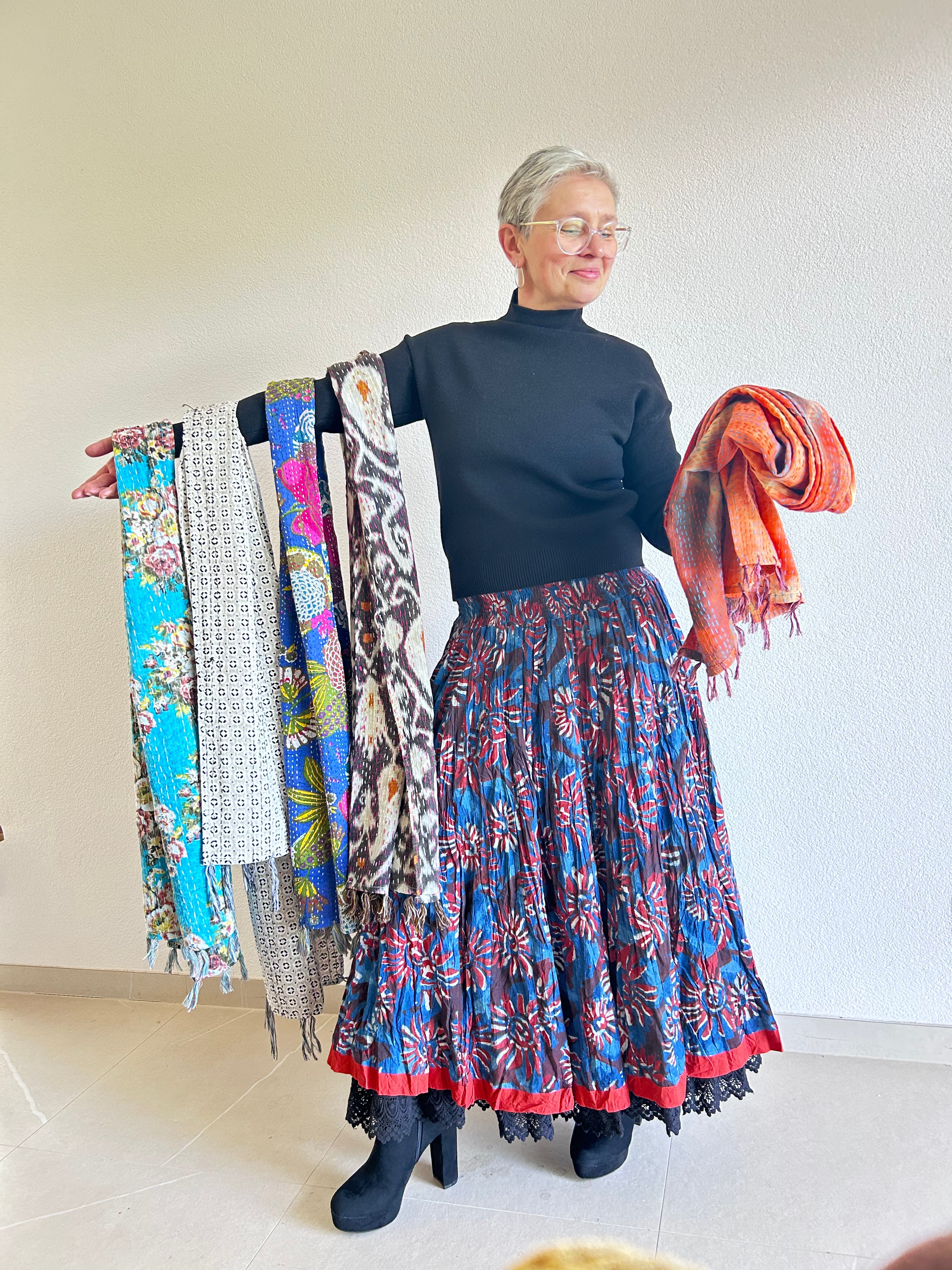 Vintage Kantha Scarf