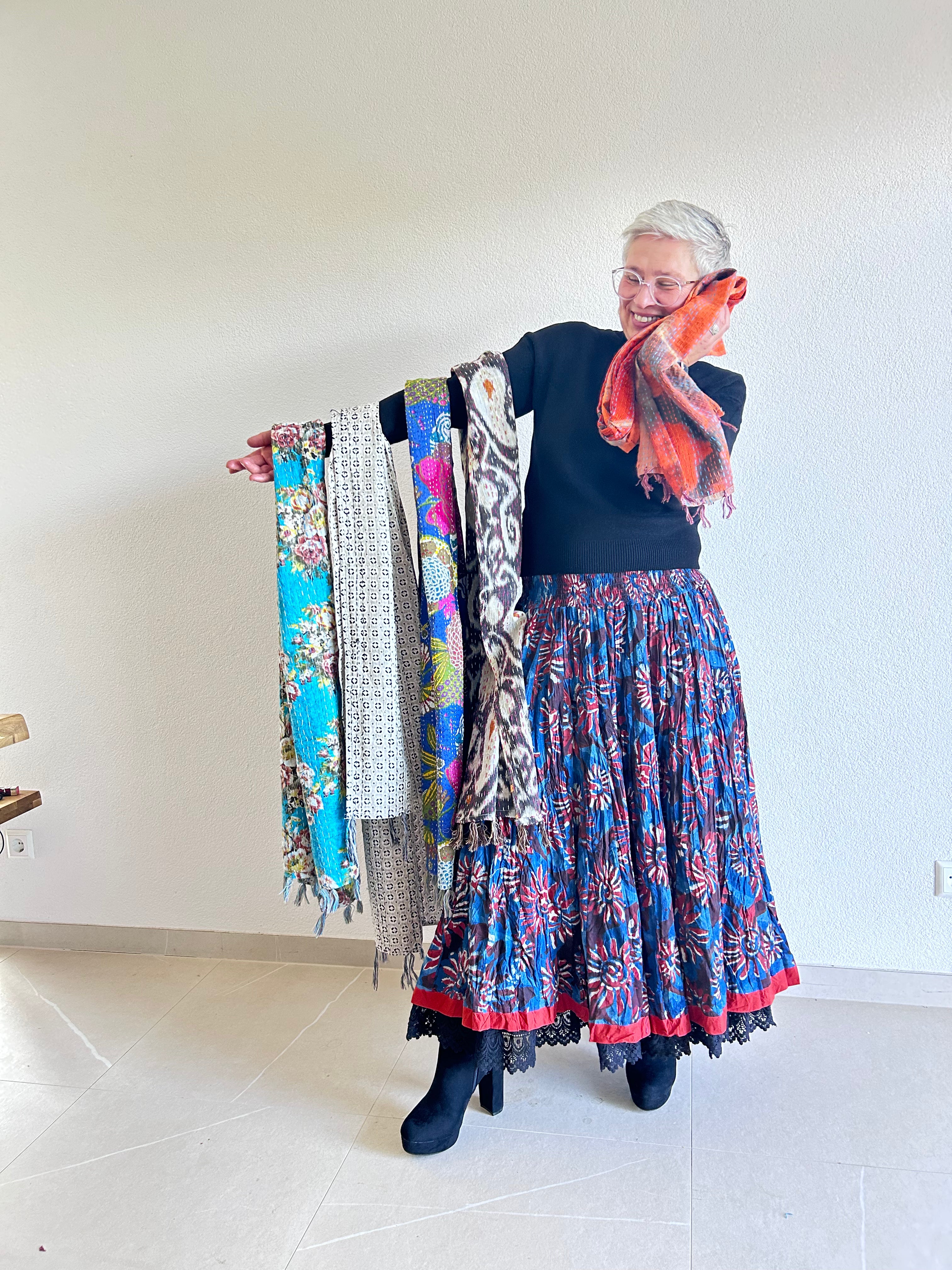 Vintage Kantha Scarf