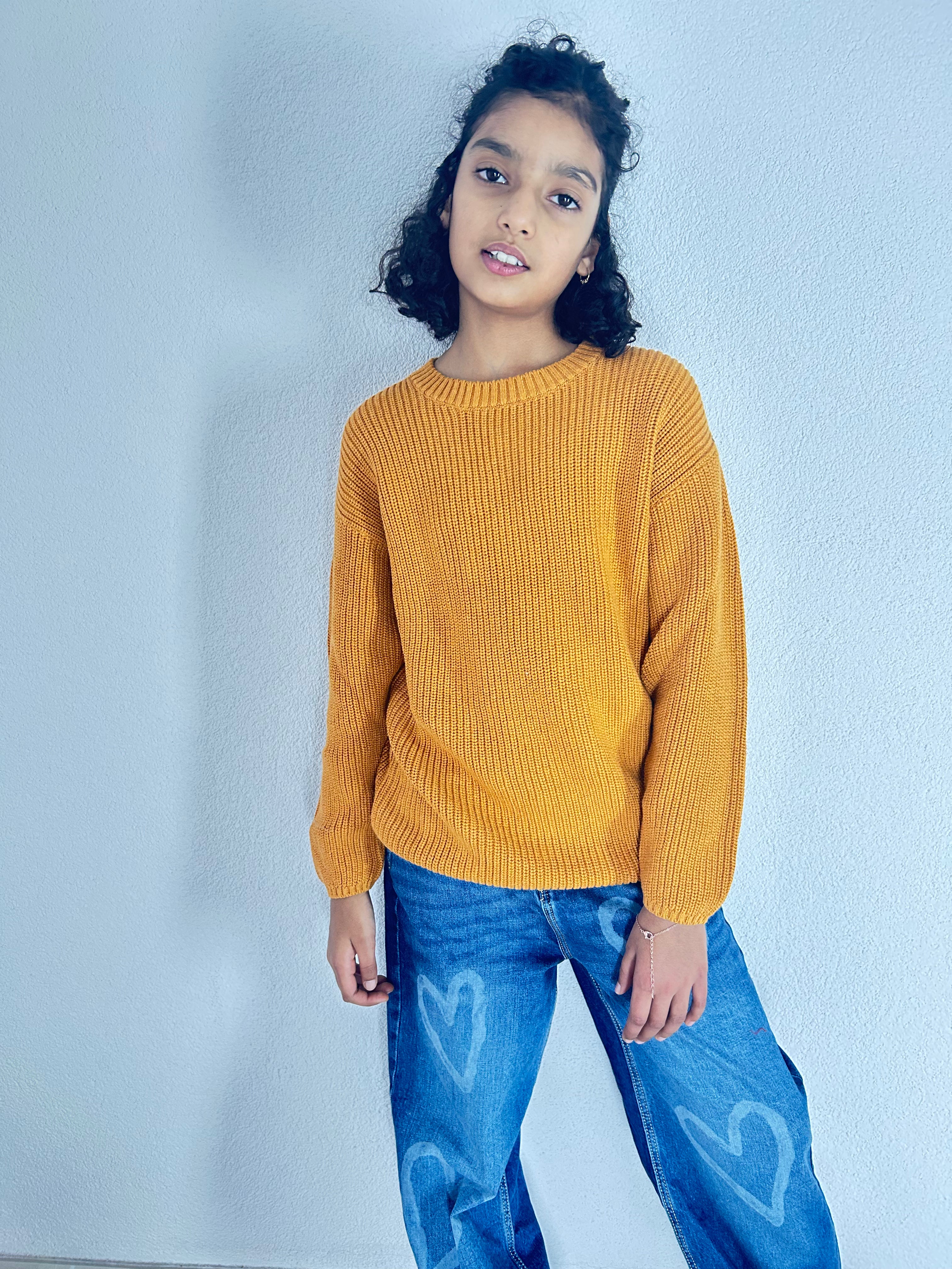 Kids Knit Pullover relaxed fit from Organic Cotton - Orcher