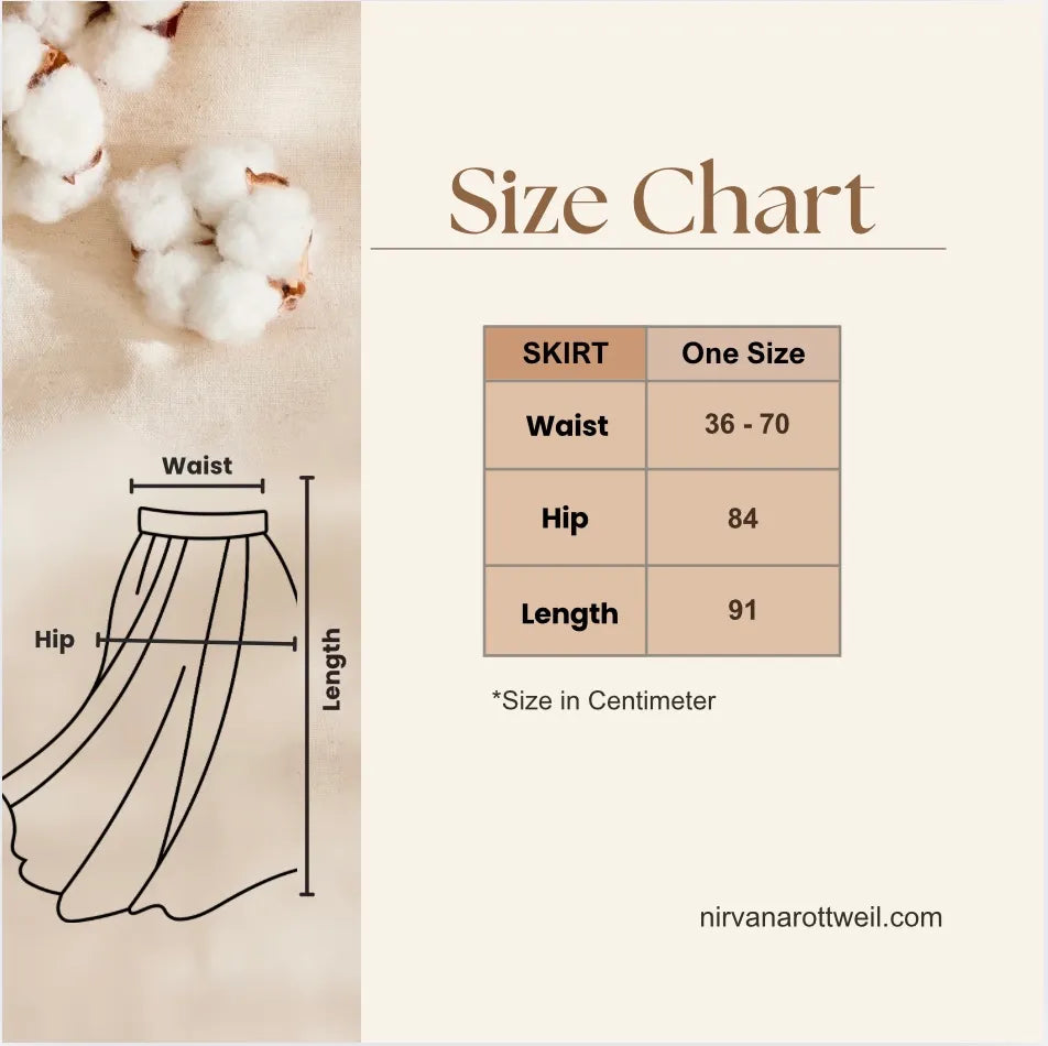 Elephant Muse Hand Block Printed Skirt